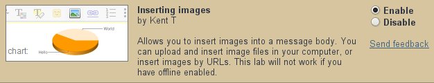 Enable imbedding Pictures in Mail